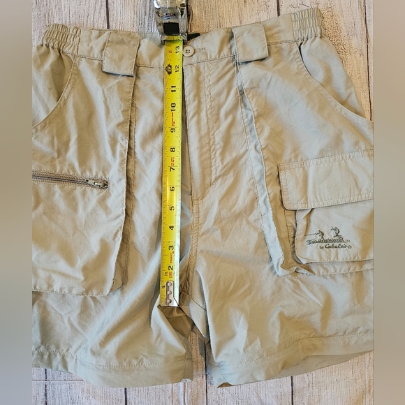 Cabelas Men's Size Medium Guidewear Cargo Style Shorts ☆No Zip Off Pant Legs☆ - Picture 8 of 9